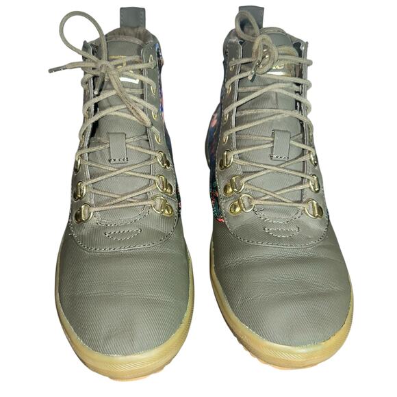 Keds x Rifle Paper Co Green Garden Party Floral Water Resistant Scout Boots - Picture 3 of 12